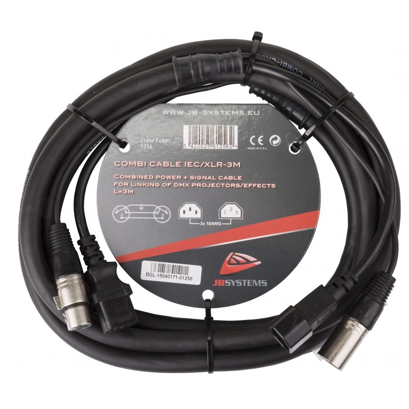 COMBI CABLE IEC/XLR 3M