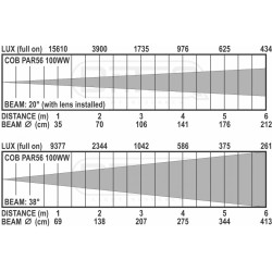 COB PAR56-100WW SILVER