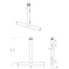 BT-TRUSS T-Drop arm BLK 450x445