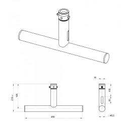 BT-TRUSS T-Drop arm BLK...