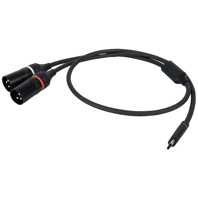 Câble FL112 – Adaptateur USB-C vers 2 connecteurs XLR/M 3P 1,5m